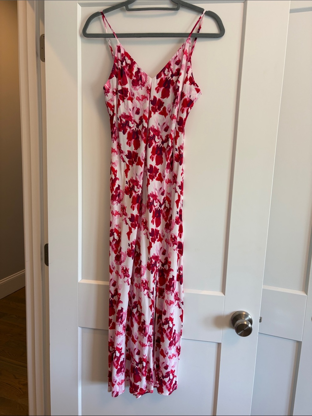 a new day Pink and Red Floral Maxi Dress